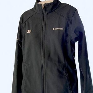 Columbia Sportswear black soft shell jacket M with Columbia logos and pockets